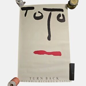 Toto‎ Turn Back 23x35 Original Vintage 1981 Promo Album Poster CBS Inc Pop Rock